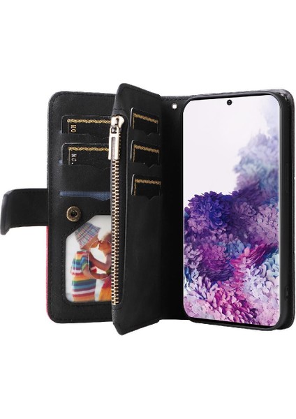 Samsung Galaxy S20 Iki Renkli Dikiş Dokuz Kart Yuvaları Fermuar (Yurt Dışından) fırsatları