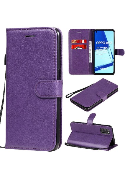Oppo A92/A72/A52 Iş Cüzdan Telefon Kılıfı Için Flip Case Klasik Katı (Yurt Dışından)