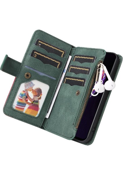 Realme 9 Pro 5g Dokuz Kart Yuvaları Için Kılıf Fermuar Cüzdan Tarzı Kickstand (Yurt Dışından) fırsatları