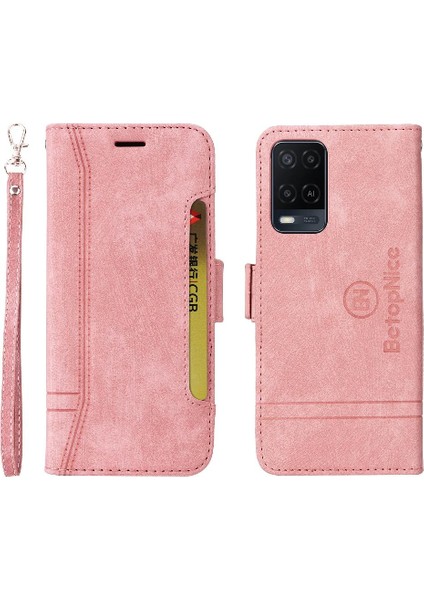 Oppo Için Kılıf A16/A16S/A54S Kart Yuvaları Tpu Deri Manyetik Cüzdan Flip (Yurt Dışından)