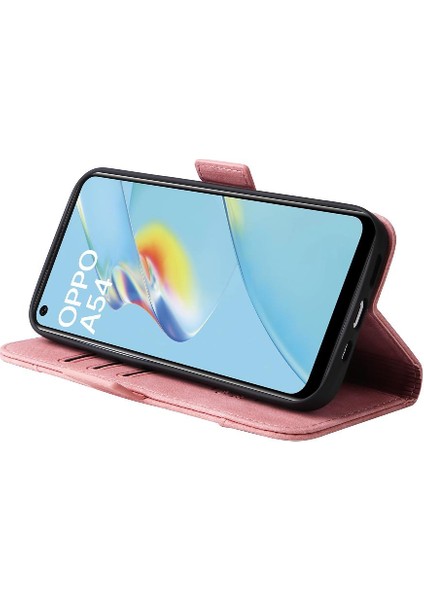 Oppo Için Kılıf A16/A16S/A54S Kart Yuvaları Tpu Deri Manyetik Cüzdan Flip (Yurt Dışından)