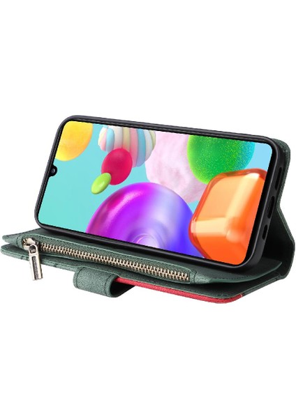 Samsung Galaxy A41 Dokuz Kart Yuvaları Için Kart ile Iki Renkli Dikiş (Yurt Dışından) fırsatları