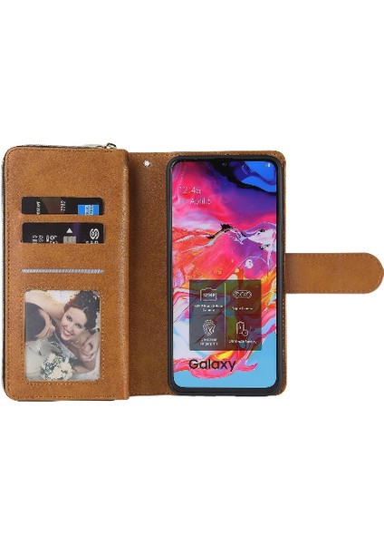 El Kayışı ile Samsung Galaxy A70 Için Kılıf Kapak Kapak Kart Tutucu Cüzdan (Yurt Dışından) indirimleri