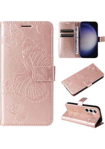 Samsung Galaxy S24 Artı Darbeye Kapak Flip Kickstand Pu ile (Yurt Dışından)