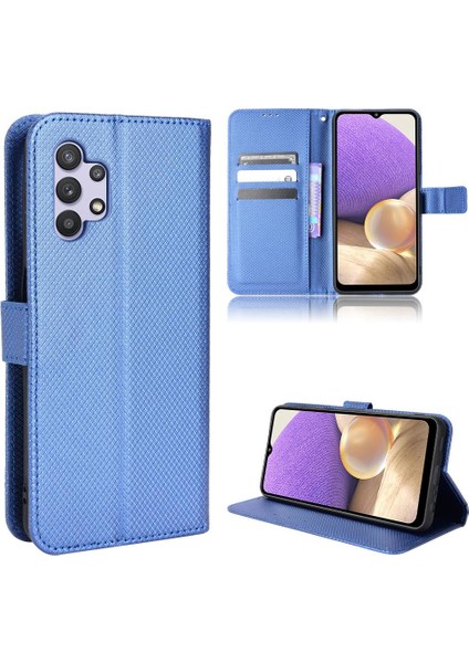 Samsung Galaxy A13 4g Kickstand Kapak Manyetik Cüzdan Kart Tutucu (Yurt Dışından)