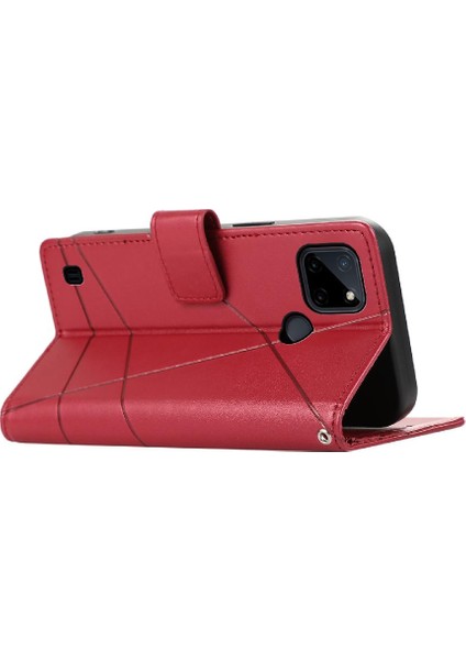 Realme C21Y Üç Kart Yuvaları Için Flip Case Kickstand Darbeye Şok (Yurt Dışından) indirimleri