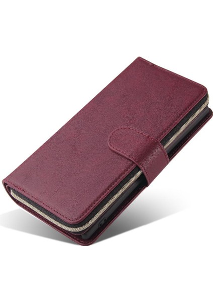 Samsung Galaxy Not 10 Flip Kapak Için Kılıf Fermuarlı Cebi El Kayışı ile 9 (Yurt Dışından) fırsatları