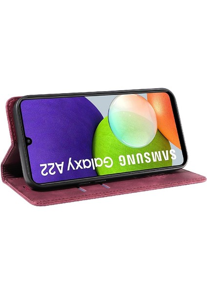 Samsung Galaxy A22 4g Koruyucu Pu Deri Manyetik Folio Cüzdan (Yurt Dışından) fırsatları