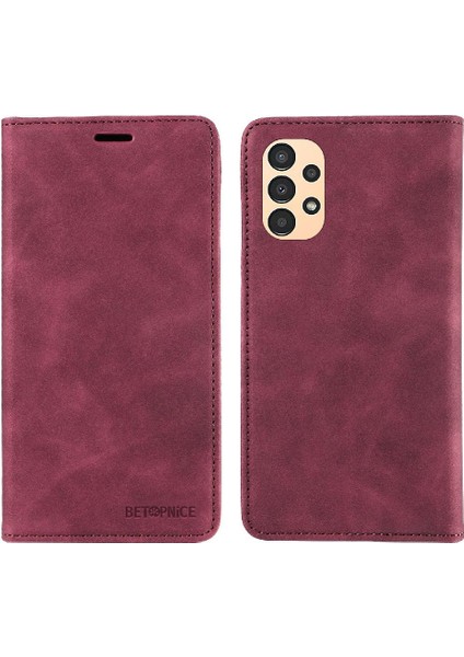 Samsung Galaxy A13 4g Pu Deri Manyetik Koruyucu Folio Cüzdan (Yurt Dışından)