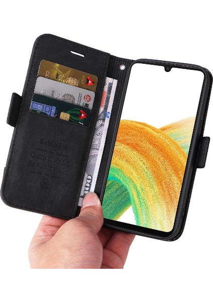 Samsung Galaxy A33 5g Tpu Deri Manyetik Kart Yuvaları Cüzdan Flip (Yurt Dışından) indirimleri