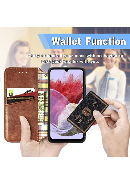 Samsung Galaxy M34 5g Moda Tasarım Cüzdan Fonksiyonu Için Kılıf Kapak Çevirin (Yurt Dışından) fiyatları