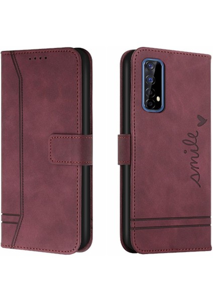 Realme 7 4g Manyetik Kapatma Flip Için Telefon Kılıfı Folio Cüzdan Kart Yuvaları (Yurt Dışından) indirimleri