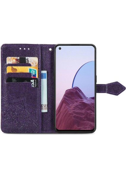 Gx Shop Oneplus Nord N20 5g Için Kılıf Zarif Desen Deri Kılıf Darbeye (Yurt Dışından)