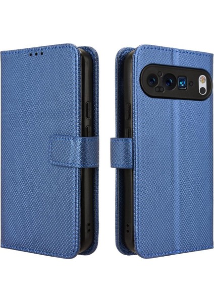 Google Pixel 9 Pro Kart Tutucu Kickstand Manyetik Cüzdan Kapağı Için Kılıf (Yurt Dışından)