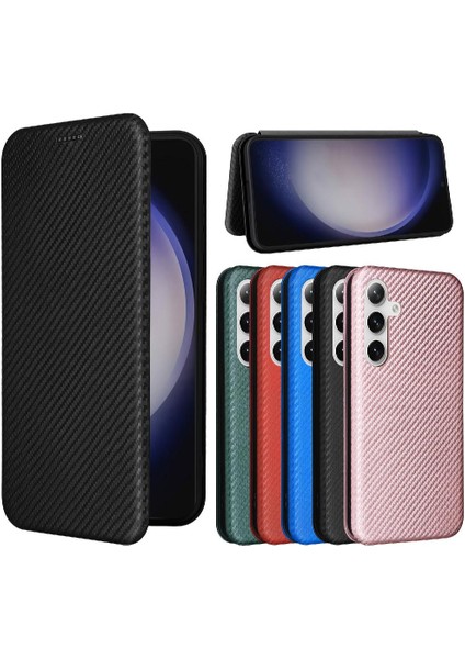 Samsung Galaxy S24 Ultra Tam Koruma Manyetik Karbon Fiber (Yurt Dışından)