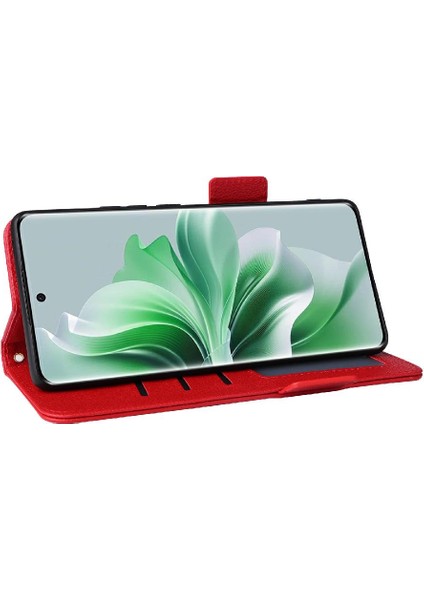 Oppo Oppo 11 Pro 5g Için Kılıf Cüzdan Yan Toka Kart Yuvaları Tutucu Manyetik (Yurt Dışından)