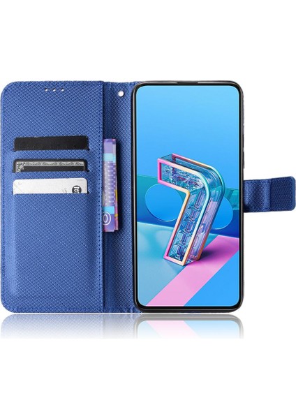 Asus Zenfone 7 Için Kılıf Pro Kart Tutucu Kickstand Kapak Manyetik Cüzdan (Yurt Dışından)