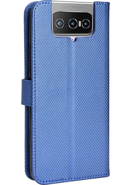 Asus Zenfone 7 Için Kılıf Pro Kart Tutucu Kickstand Kapak Manyetik Cüzdan (Yurt Dışından)