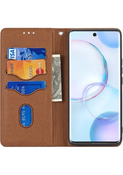 Onur Için Kılıf 50 Pro Flip Folio Kitap El Cüzdan Pu Deri Kapak Kredi (Yurt Dışından) fırsatları
