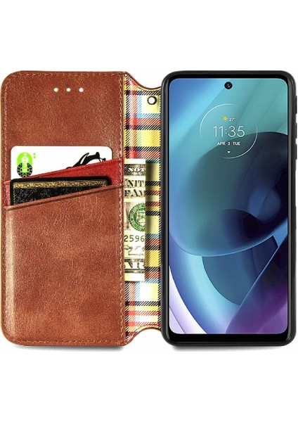 Motorola Moto G51 Moda Tasarım Cüzdan Fonksiyonu Için Kılıf Kapak Kılıfı (Yurt Dışından) fırsatları