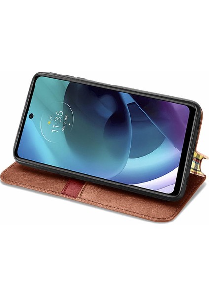 Motorola Moto G51 Moda Tasarım Cüzdan Fonksiyonu Için Kılıf Kapak Kılıfı (Yurt Dışından) indirimleri