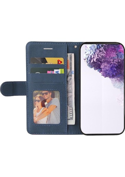 Samsung Galaxy S20 Artı Kart Yuvası Standı ile Iki Renkli Dikiş (Yurt Dışından) modelleri