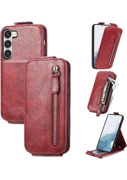 Samsung Galaxy S23 Artı Moda Tasarım Cüzdan Fonksiyonu Zarif (Yurt Dışından)