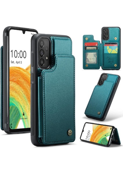 Samsung Galaxy A33 5g Rfıd Engelleme Pu Deri Ince Için Caseme Cüzdan Kılıf (Yurt Dışından)