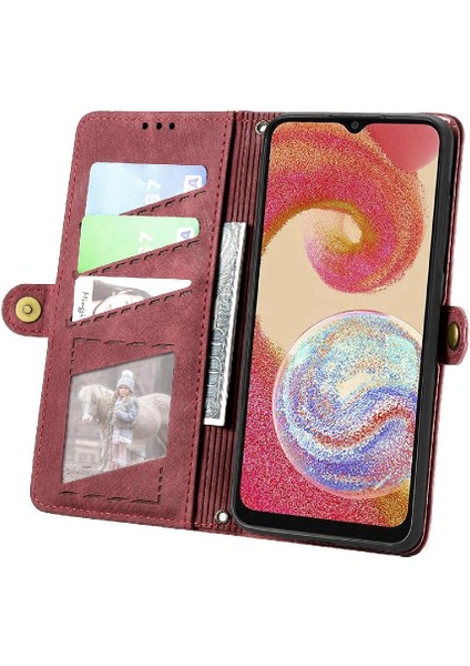 Samsung Galaxy A04E Flip Kapak Için Flip Case Darbeye Cüzdan Basit (Yurt Dışından) modelleri