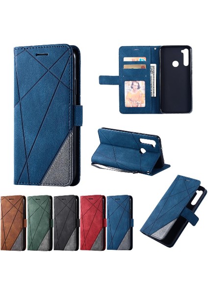 Xiaomi Redmi Not 8t Için Kılıf Cüzdan Çevir Folyo Kart Tutucu Kickstand Pu (Yurt Dışından)