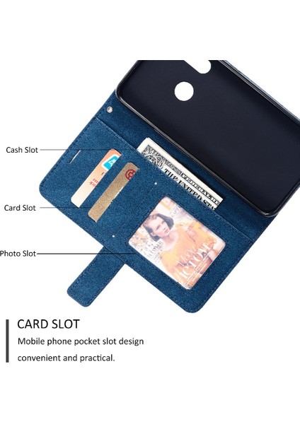 Xiaomi Redmi Not 8t Için Kılıf Cüzdan Çevir Folyo Kart Tutucu Kickstand Pu (Yurt Dışından) fırsatları