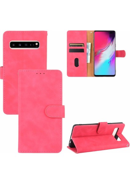 Samsung Galaxy S10 5g Kart Ekleme Deri Folio Flip Case (Yurt Dışından)
