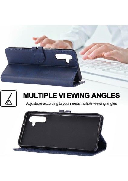 Samsung Galaxy S23 Fe Kabartmalı Kart Tutucu Için Cüzdan Durumda Tüm Yuvarlak (Yurt Dışından)