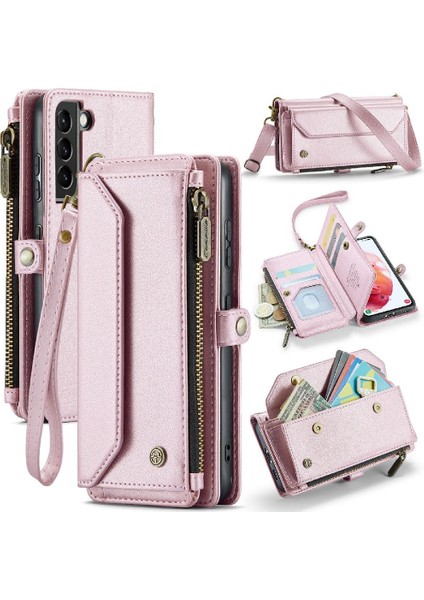 Kadınlar Için Crossbody Durumda Samsung Galaxy S21 Cüzdan Durumda Kart Tutucu (Yurt Dışından)