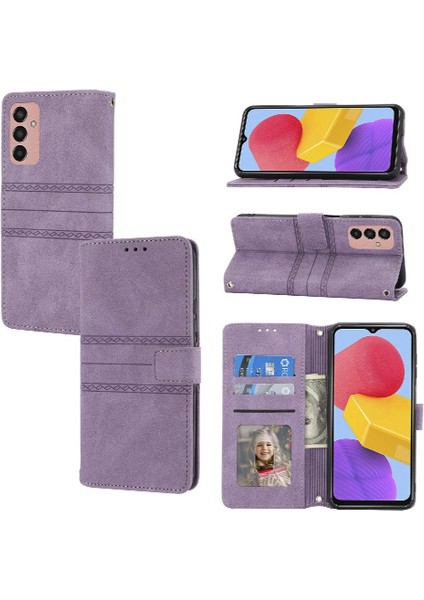 Samsung Galaxy M13 4g Manyetik Kapatma Cüzdan Kılıf Pu Için Flip Case (Yurt Dışından)