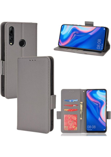 Huawei P Akıllı Z Pu Deri Kart Yuvaları Tutucu Yan Toka Cüzdan (Yurt Dışından)