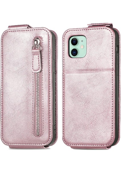 IPhone 12 Için Kılıf Mini Deri Kılıf Moda Tasarım Cüzdan Fonksiyonu Çevirin (Yurt Dışından)