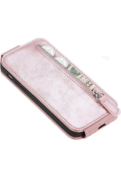 IPhone 12 Için Kılıf Mini Deri Kılıf Moda Tasarım Cüzdan Fonksiyonu Çevirin (Yurt Dışından)