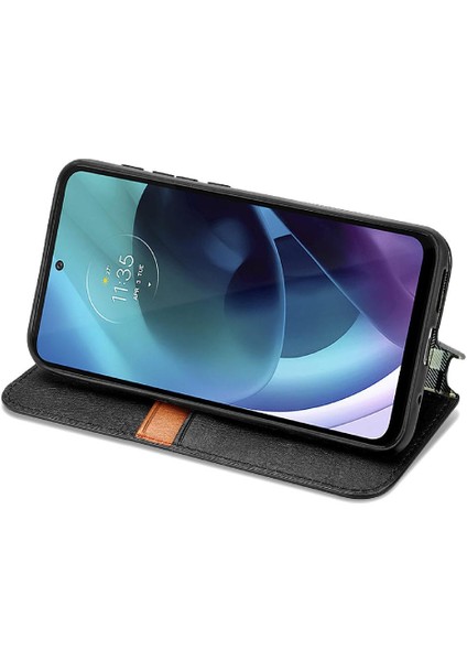 Gx Shop Motorola Moto G71 Zarif Iş Flip Kapak Kılıf Için Kılıf (Yurt Dışından)