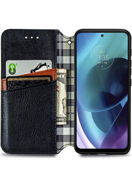 Gx Shop Motorola Moto G71 Zarif Iş Flip Kapak Kılıf Için Kılıf (Yurt Dışından)