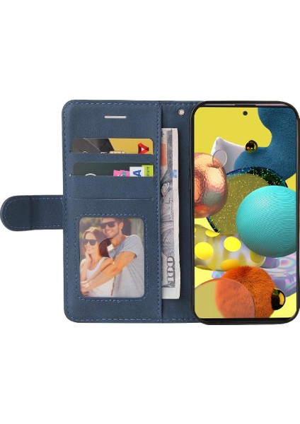Samsung Galaxy A51 5g Iki Renkli Dikiş Kickstand Koruyucu Pu (Yurt Dışından)