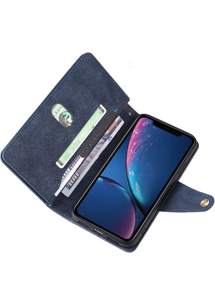 Iphone Xr Kart Tutucu Fermuar Cüzdan Kapak El Kayışı Deri (Yurt Dışından) modelleri