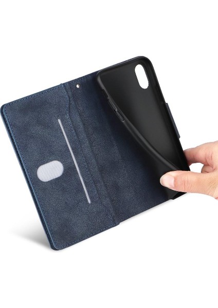 Iphone X/xs Kart Tutucu Fermuar Cüzdan Kapak El Kayışı ile (Yurt Dışından)