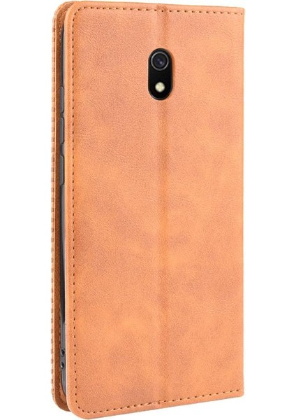 Xiaomi Redmi 8A Manyetik Kapatma Pu Deri Cüzdan Için Kılıf (Yurt Dışından)