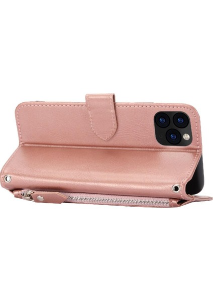 Iphone 11 Için Flip Case Pro Pu Deri Anti Scratch Kickstand Manyetik (Yurt Dışından)