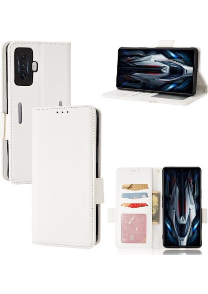 Xiaomi Poco F4 Gt Manyetik Cüzdan Yan Toka Pu Deri Kart Durumda (Yurt Dışından)