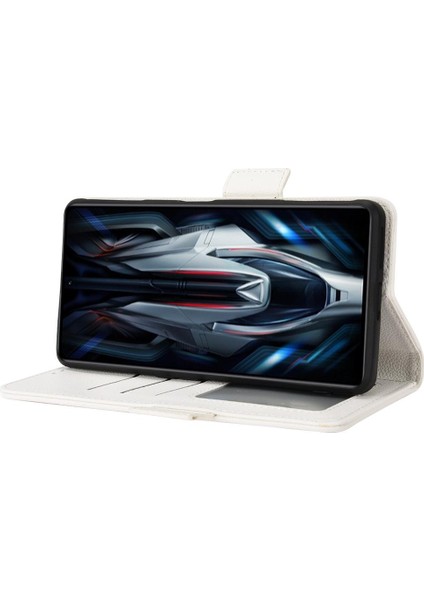Xiaomi Poco F4 Gt Manyetik Cüzdan Yan Toka Pu Deri Kart Durumda (Yurt Dışından)