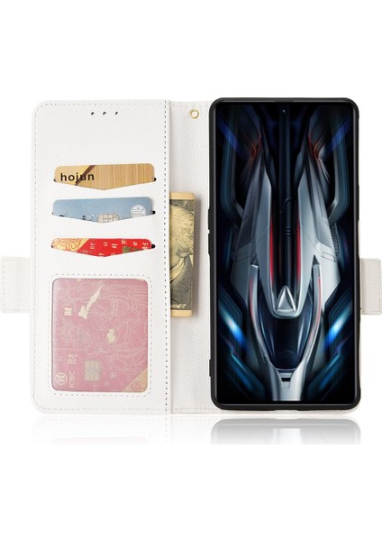 Xiaomi Poco F4 Gt Manyetik Cüzdan Yan Toka Pu Deri Kart Durumda (Yurt Dışından)