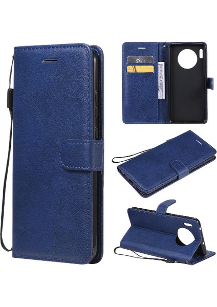Huawei Mate 30 Iş Cüzdan Telefon Kılıfı Için Flip Case Klasik Katı ile (Yurt Dışından)
