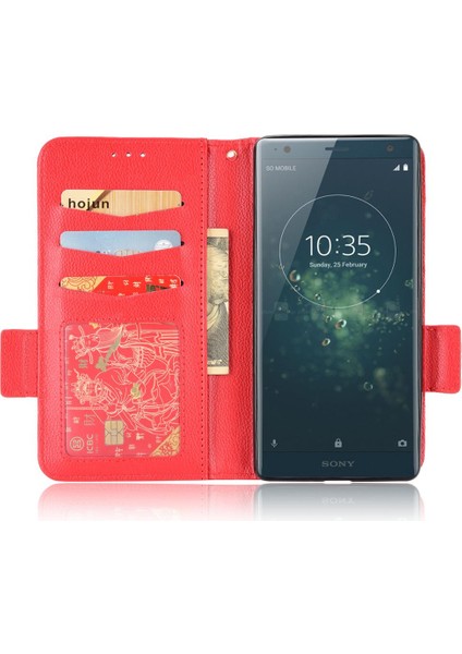 Sony Xperia Xz2 Cüzdan Manyetik Yan Toka Kart Yuvaları Tutucu Pu (Yurt Dışından) modelleri